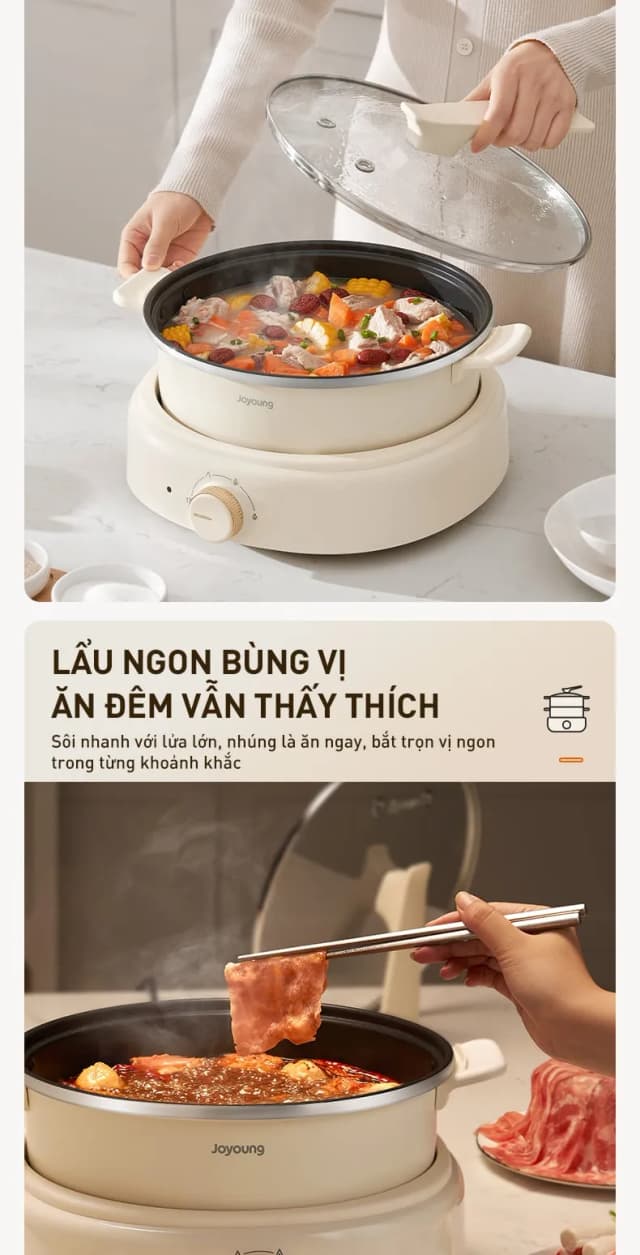 Top 1 so sánh giá Nồi lẩu đa năng Joyoung JHP-218 4 lít - Tìm sản phẩm giá rẻ nhất - Ảnh 22