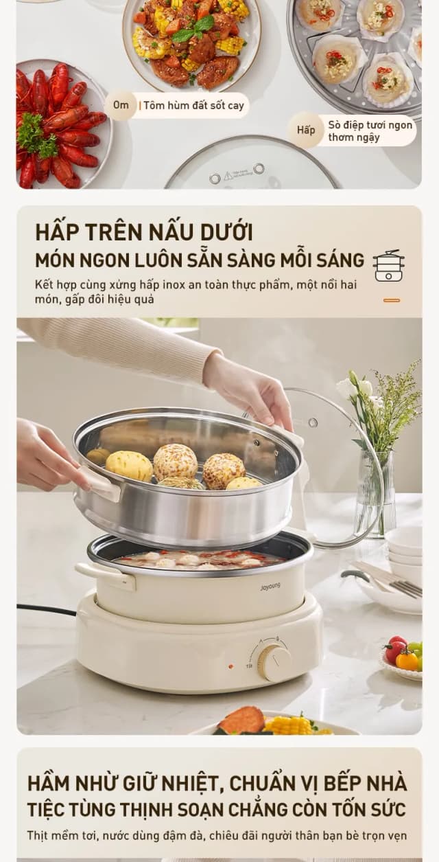 Top 1 so sánh giá Nồi lẩu đa năng Joyoung JHP-218 4 lít - Tìm sản phẩm giá rẻ nhất - Ảnh 34