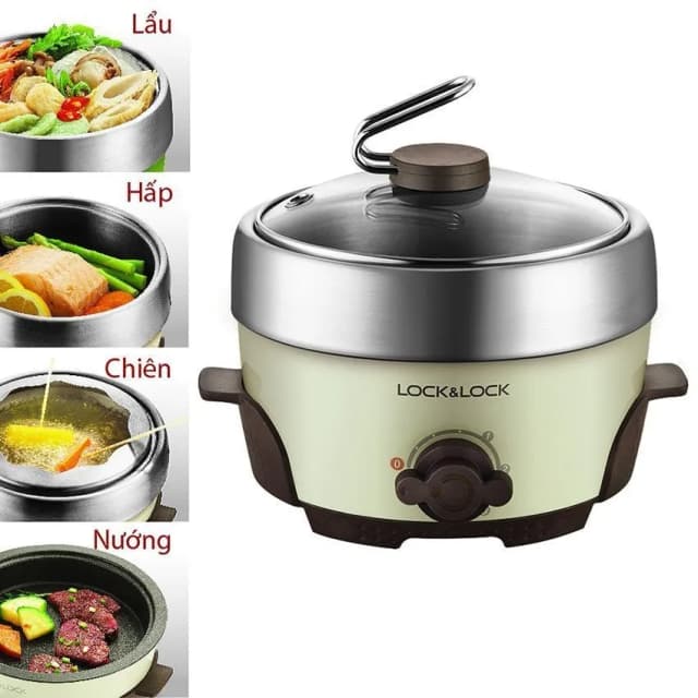 So sánh giá Nồi lẩu điện đa năng Lock&Lock EJP186IVY 1.6 lít rẻ nhất? - Ảnh 16