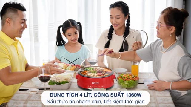 So sánh giá Nồi lẩu điện Mishio MK-348 4 lít rẻ nhất? - Ảnh 11