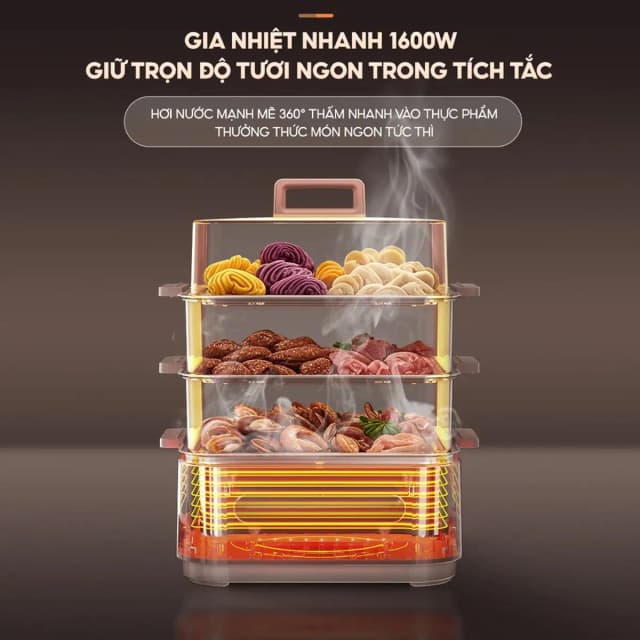 So sánh giá Nồi lẩu hấp đa năng AQUA ASMC-ES101(W) 15 lít rẻ nhất? - Ảnh 11