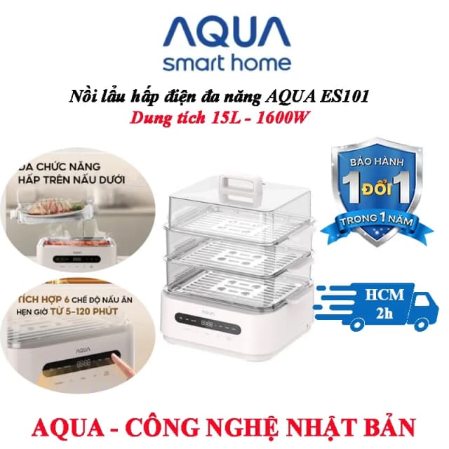 So sánh giá Nồi lẩu hấp đa năng AQUA ASMC-ES101(W) 15 lít rẻ nhất? - Ảnh 15