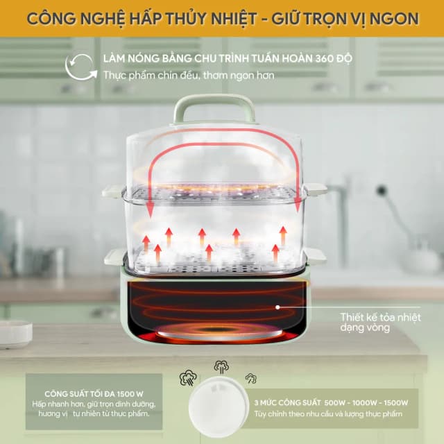 So sánh giá Nồi lẩu hấp đa năng BlueStone MPB-7235 15 lít rẻ nhất? - Ảnh 12