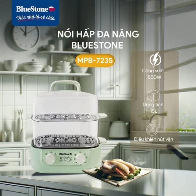 So sánh giá Nồi lẩu hấp đa năng BlueStone MPB-7235 15 lít rẻ nhất? - Ảnh 6