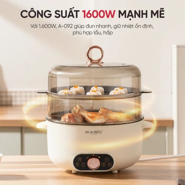 So sánh giá Nồi lẩu hấp đa năng Magic A-092 5 lít rẻ nhất? - Ảnh 14
