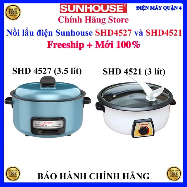 Top 1 so sánh giá Nồi lẩu điện Sunhouse SHD4527 3.5 lít - Tìm sản phẩm giá rẻ nhất - Ảnh 13