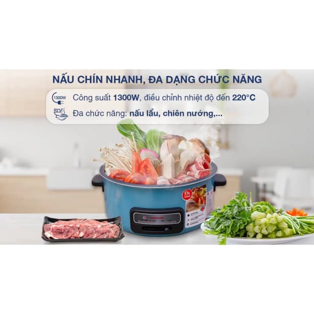 Top 1 so sánh giá Nồi lẩu điện Sunhouse SHD4527 3.5 lít - Tìm sản phẩm giá rẻ nhất - Ảnh 20
