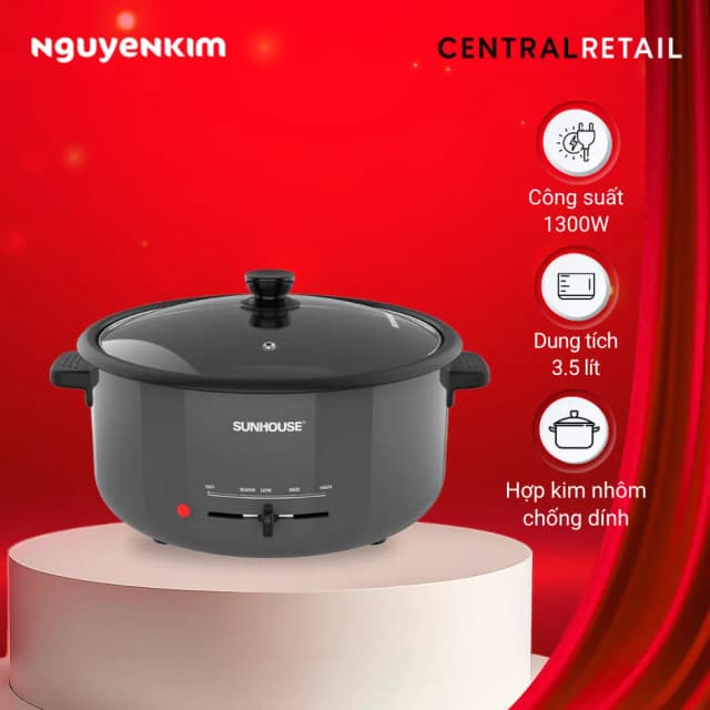 Top 1 so sánh giá Nồi lẩu điện Sunhouse SHD4527 3.5 lít - Tìm sản phẩm giá rẻ nhất - Ảnh 43