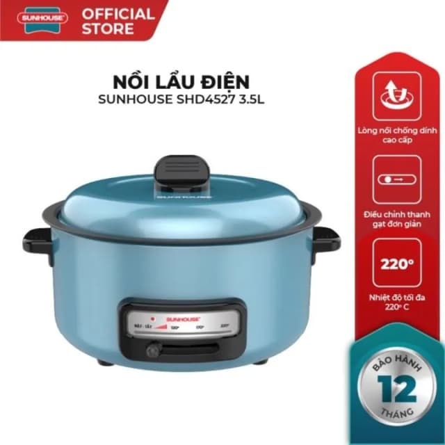 Top 1 so sánh giá Nồi lẩu điện Sunhouse SHD4527 3.5 lít - Tìm sản phẩm giá rẻ nhất - Ảnh 45