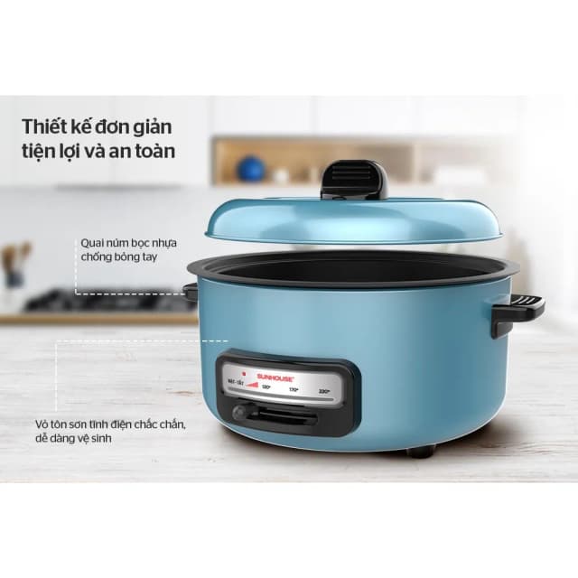 Top 1 so sánh giá Nồi lẩu điện Sunhouse SHD4527 3.5 lít - Tìm sản phẩm giá rẻ nhất - Ảnh 6