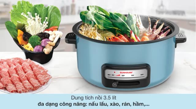 Top 1 so sánh giá Nồi lẩu điện Sunhouse SHD4527 3.5 lít - Tìm sản phẩm giá rẻ nhất - Ảnh 8
