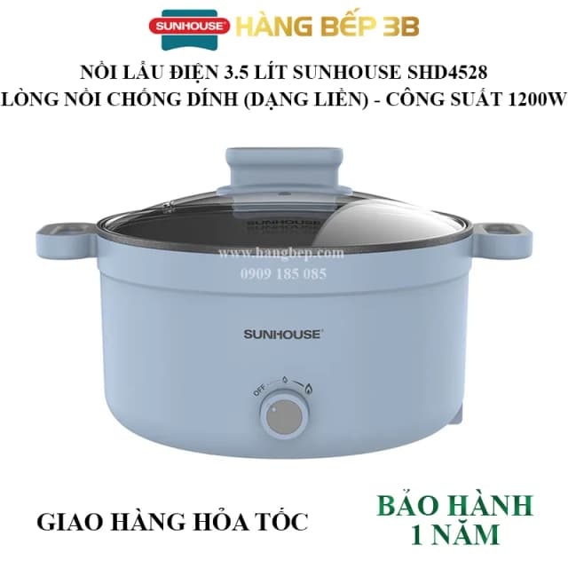 Top 1 so sánh giá Nồi lẩu điện Sunhouse SHD4527 3.5 lít - Tìm sản phẩm giá rẻ nhất - Ảnh 72