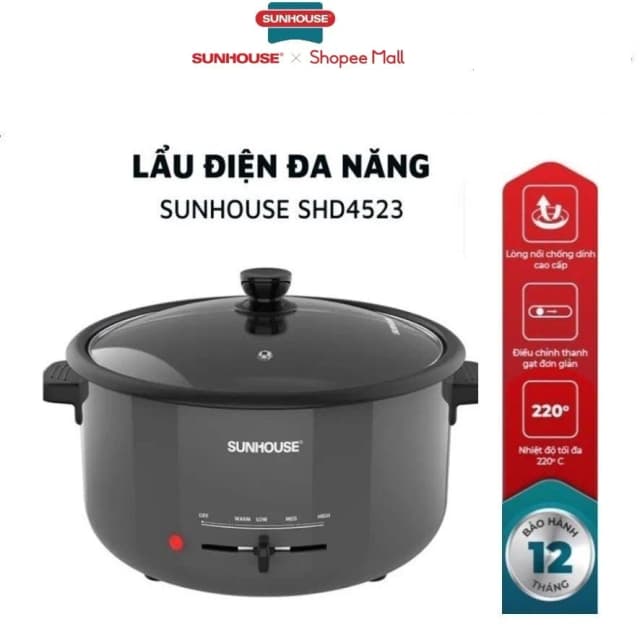 Top 1 so sánh giá Nồi lẩu điện Sunhouse SHD4527 3.5 lít - Tìm sản phẩm giá rẻ nhất - Ảnh 82