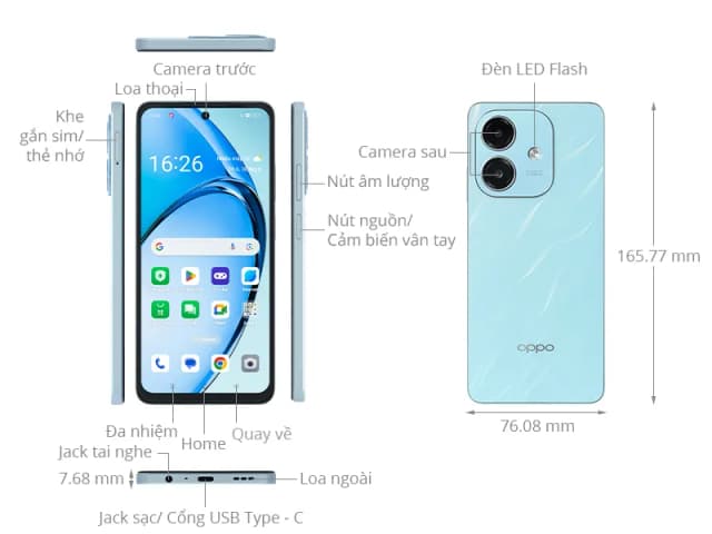 Điện thoại OPPO A3x 4GB/128GB - 15