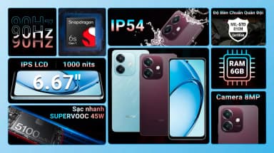 Điện thoại OPPO A3x 6GB/128GB - 6