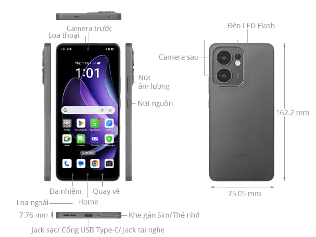 Điện thoại OPPO Reno13 F 5G 8GB/256GB - 19