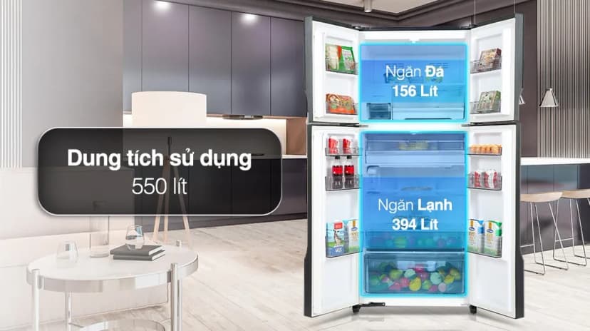 Tủ lạnh Panasonic Inverter 550 lít Multi Door NR-DZ601YGKV - Giá rẻ nhất hôm nay - Ảnh 2