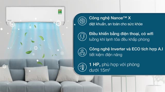 So sánh giá Máy lạnh Panasonic Inverter 1 HP CU/CS-XU9ZKH-8 rẻ nhất? - Ảnh 6