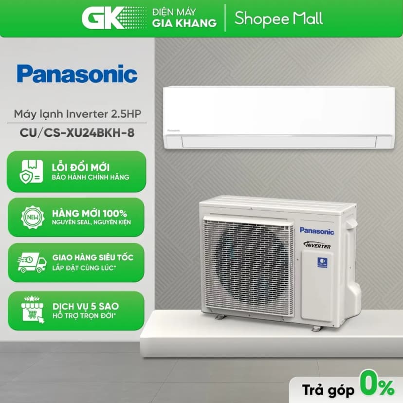 Máy lạnh Panasonic Inverter 2.5 HP CU/CS-XU24BKH-8 - Giá rẻ nhất hôm nay - Ảnh 13