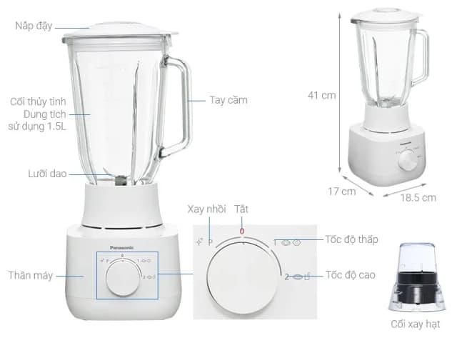 So sánh giá Máy xay sinh tố đa năng Panasonic MX-EG5311WRA rẻ nhất? - Ảnh 5