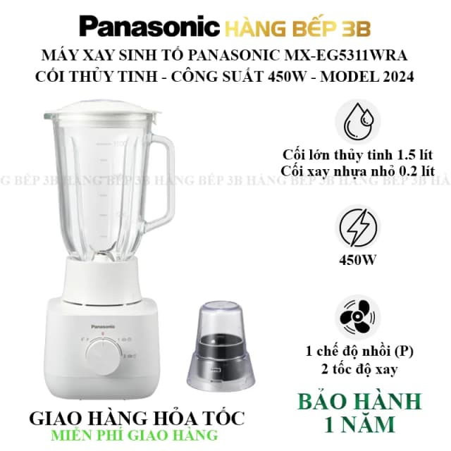 So sánh giá Máy xay sinh tố đa năng Panasonic MX-EG5311WRA rẻ nhất? - Ảnh 9