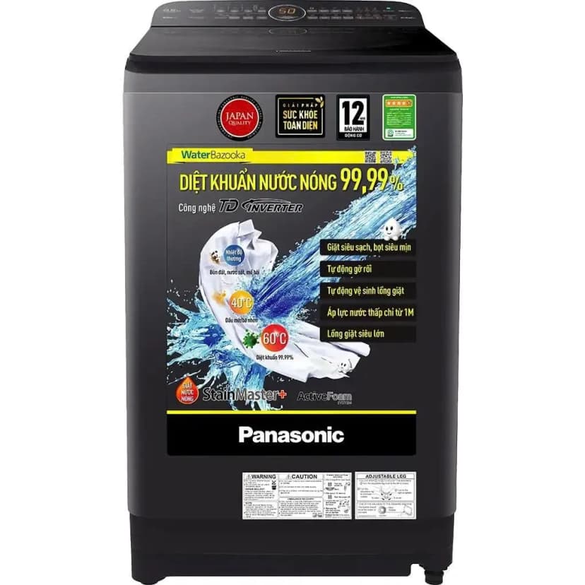 Máy giặt Panasonic Inverter 9.5 Kg NA-FD95V1BRV - Giá rẻ nhất hôm nay - Ảnh 1