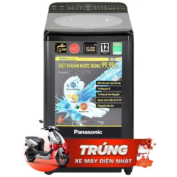 Máy giặt Panasonic Inverter 9.5 Kg NA-FD95V1BRV - Giá rẻ nhất hôm nay - Ảnh 8