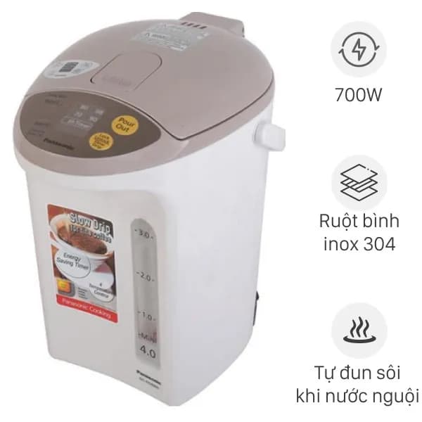 Bình thủy điện Panasonic NC-EG4000CSY 4 lít - Ảnh 2