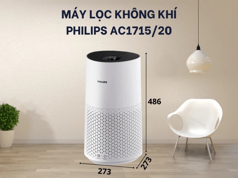 Máy lọc không khí Philips AC1715/20 27W - Giá rẻ nhất hôm nay - Ảnh 4