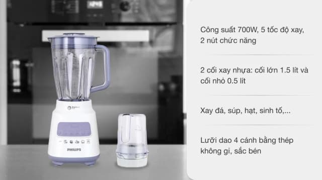 So sánh giá Máy xay sinh tố đa năng Philips HR2221/00 rẻ nhất? - Ảnh 8