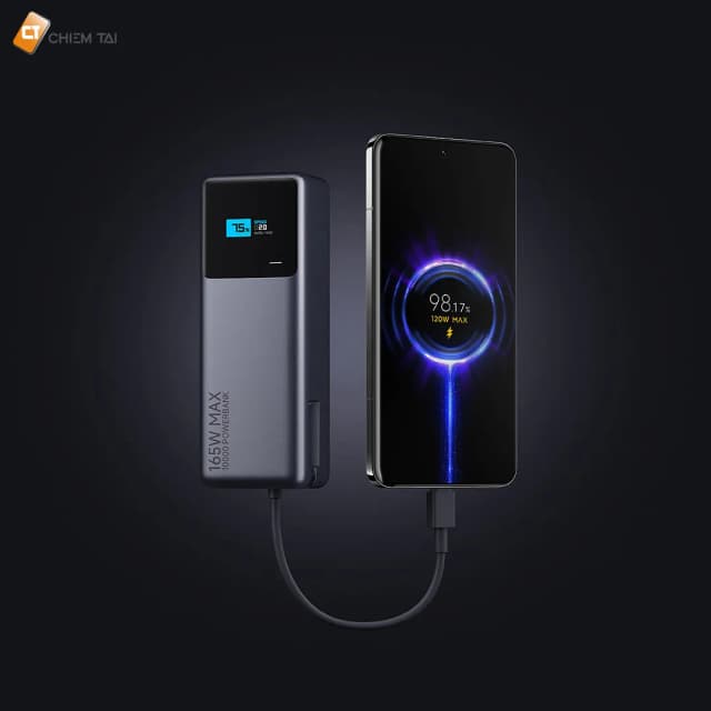 So sánh giá Pin sạc dự phòng 10000mAh Type C PD QC 3.0 165W Xiaomi PB1165MI kèm Cáp Type C rẻ nhất? - Ảnh 3