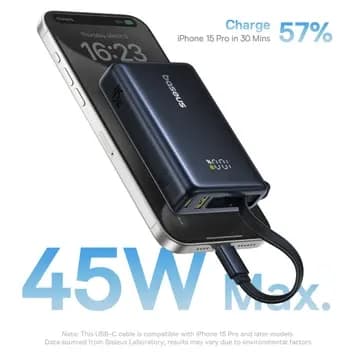 So sánh giá Pin sạc dự phòng 10000mAh Type C PD QC 3.0 45W Baseus PicoGo PPPG-1W45C kèm Cáp Type C rẻ nhất? - Ảnh 7