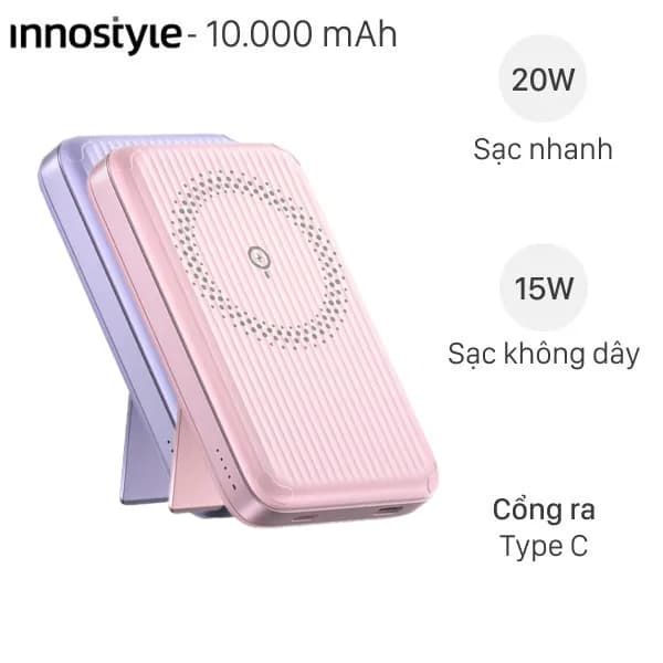 So sánh giá Pin sạc dự phòng 10000mAh Type C PD QC 3.0 20W Innostyle PowerSmart IP20G2 rẻ nhất? - Ảnh 16