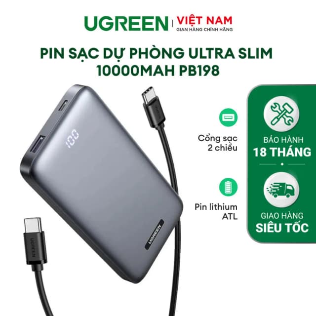 So sánh giá Pin sạc dự phòng 20000mAh Type C PD QC 3.0 22.5W Ugreen PB505 kèm Cáp Type C rẻ nhất? - Ảnh 13