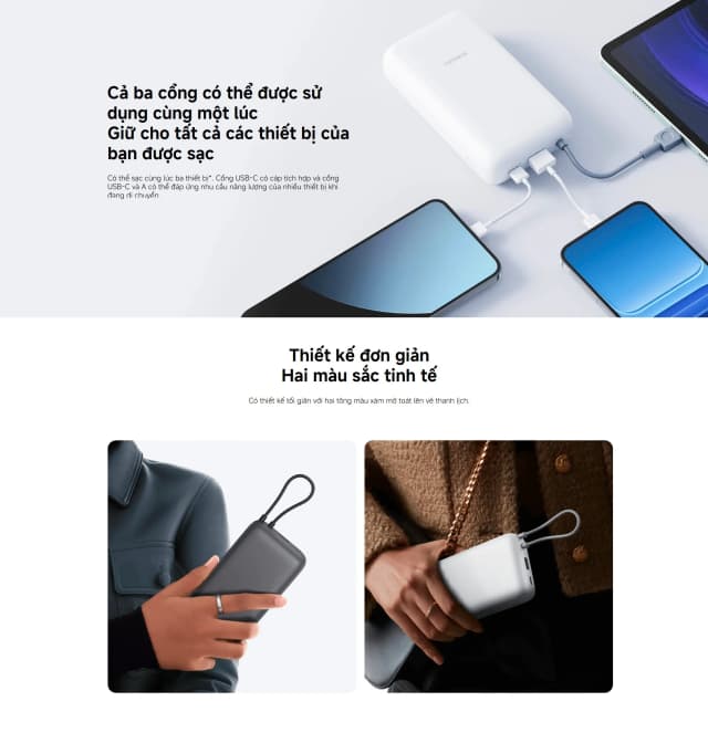 So sánh giá Pin sạc dự phòng 20000mAh Type C PD QC 3.0 22.5W Xiaomi PB2020MI kèm Cáp Type C rẻ nhất? - Ảnh 16