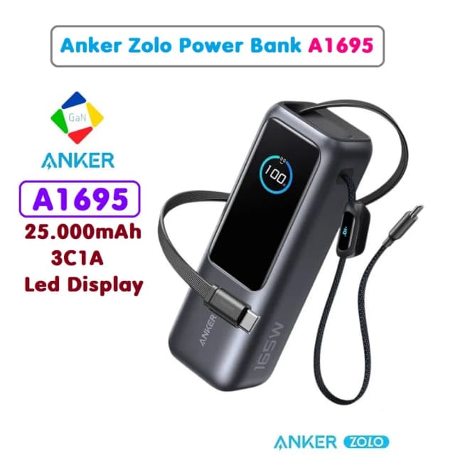 So sánh giá Pin sạc dự phòng 25000mAh Type C PD QC 3.0 165W Anker Zolo A1695 kèm cáp dây rút Type C rẻ nhất? - Ảnh 17