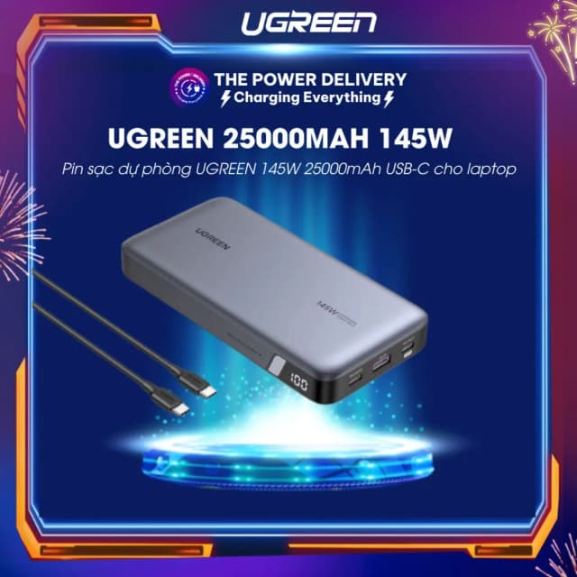 Top 1 so sánh giá Pin sạc dự phòng 25000mAh Type C PD QC 3.0 200W Ugreen PB728 kèm Cáp Dây Rút Type C - Tìm sản phẩm giá rẻ nhất - Ảnh 17