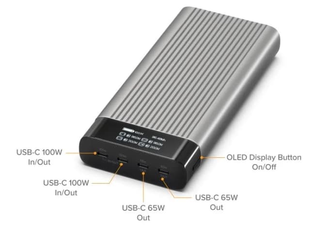 Top 1 so sánh giá Pin sạc dự phòng 27000 mAh Type C PD 3.0 QC 4.0 245W HyperJuice HJ245B - Xám - Tìm sản phẩm giá rẻ nhất - Ảnh 12