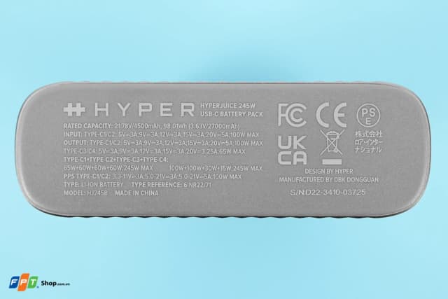 Top 1 so sánh giá Pin sạc dự phòng 27000 mAh Type C PD 3.0 QC 4.0 245W HyperJuice HJ245B - Xám - Tìm sản phẩm giá rẻ nhất - Ảnh 19