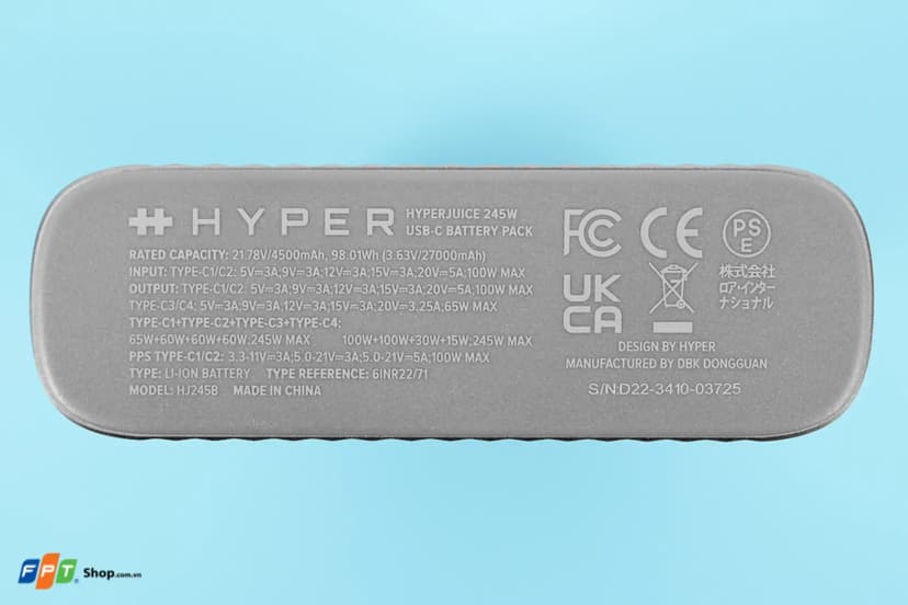 Pin sạc dự phòng 27000 mAh Type C PD 3.0 QC 4.0 245W HyperJuice HJ245B - Xám - Giá rẻ nhất hôm nay - Ảnh 19