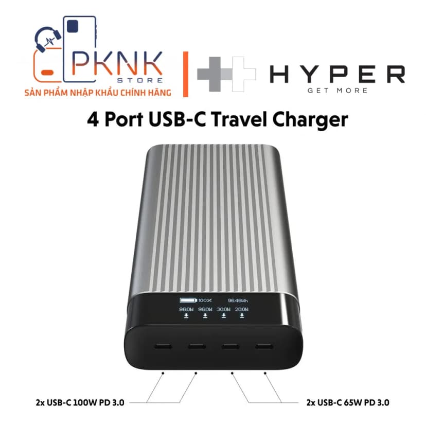 Pin sạc dự phòng 27000 mAh Type C PD 3.0 QC 4.0 245W HyperJuice HJ245B - Xám - Giá rẻ nhất hôm nay - Ảnh 26