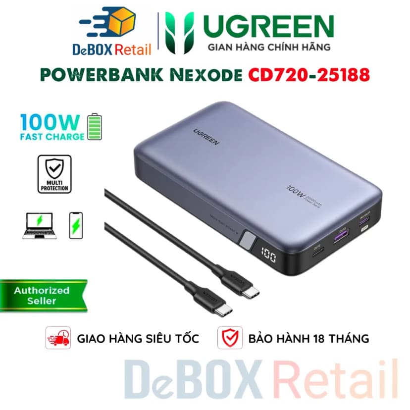 Pin sạc dự phòng 27000 mAh Type C PD 3.0 QC 4.0 245W HyperJuice HJ245B - Xám - Giá rẻ nhất hôm nay - Ảnh 39
