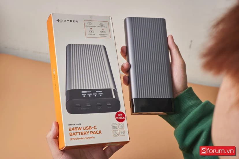 Pin sạc dự phòng 27000 mAh Type C PD 3.0 QC 4.0 245W HyperJuice HJ245B - Xám - Giá rẻ nhất hôm nay - Ảnh 61