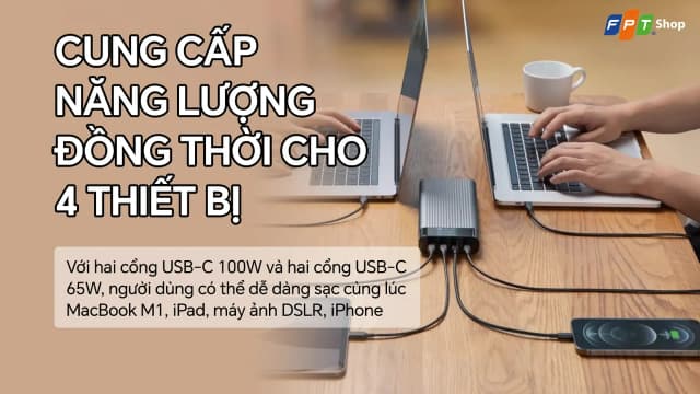 Top 1 so sánh giá Pin sạc dự phòng 27000 mAh Type C PD 3.0 QC 4.0 245W HyperJuice HJ245B - Xám - Tìm sản phẩm giá rẻ nhất - Ảnh 65
