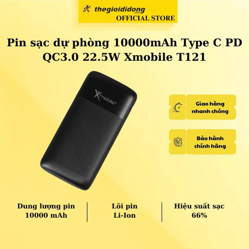 Pin sạc dự phòng 27000mAh Type C PD QC 3.0 100W Xmobile M3 tích hợp đèn Pin - Giá rẻ nhất hôm nay - Ảnh 17