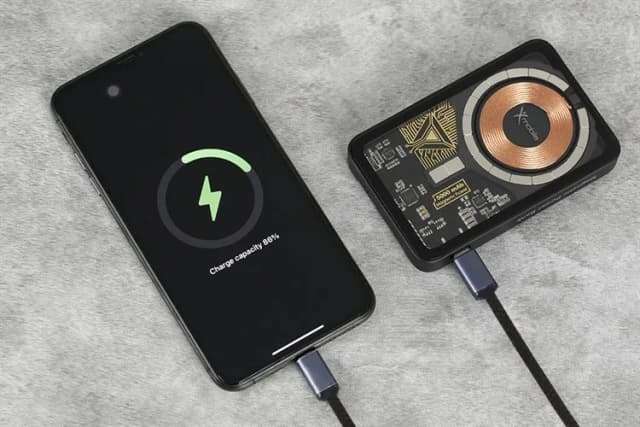 Pin sạc dự phòng 5000mAh Không dây Magnetic Type C PD 22.5W Xiaomi Ultrathin MDY-20-EB - Ảnh 8