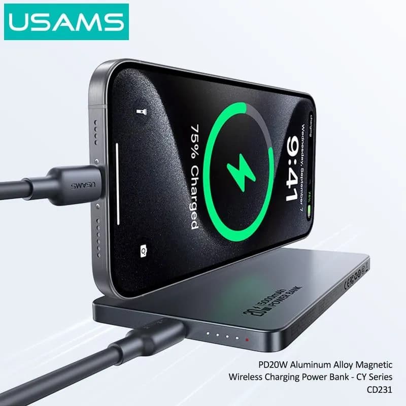 Pin sạc dự phòng 5000mAh Không dây Magnetic Type C PD 22.5W Xiaomi Ultrathin MDY-20-EB Cam - Giá rẻ nhất hôm nay - Ảnh 9