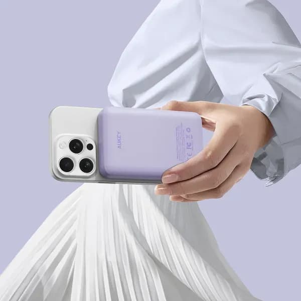 Pin sạc dự phòng Không dây Polymer 10000mAh Type C 20W Aukey PB-MS04 - Hồng - Giá rẻ nhất hôm nay - Ảnh 12