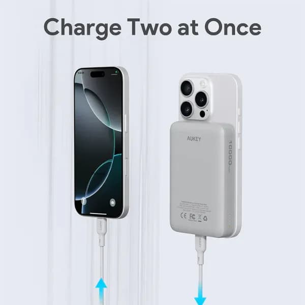 So sánh giá Pin sạc dự phòng Không dây Polymer 10000mAh Type C 20W Aukey PB-MS04 - Tím rẻ nhất? - Ảnh 13