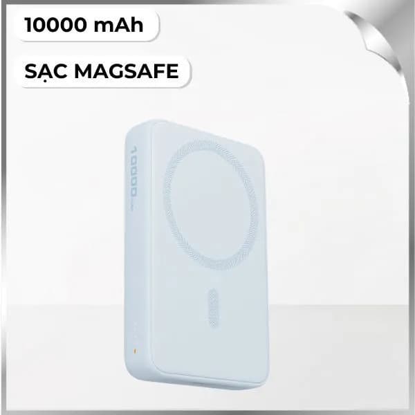 Pin sạc dự phòng Không dây Polymer 10000mAh Type C 20W Aukey PB-MS04 - Xanh - Ảnh 9